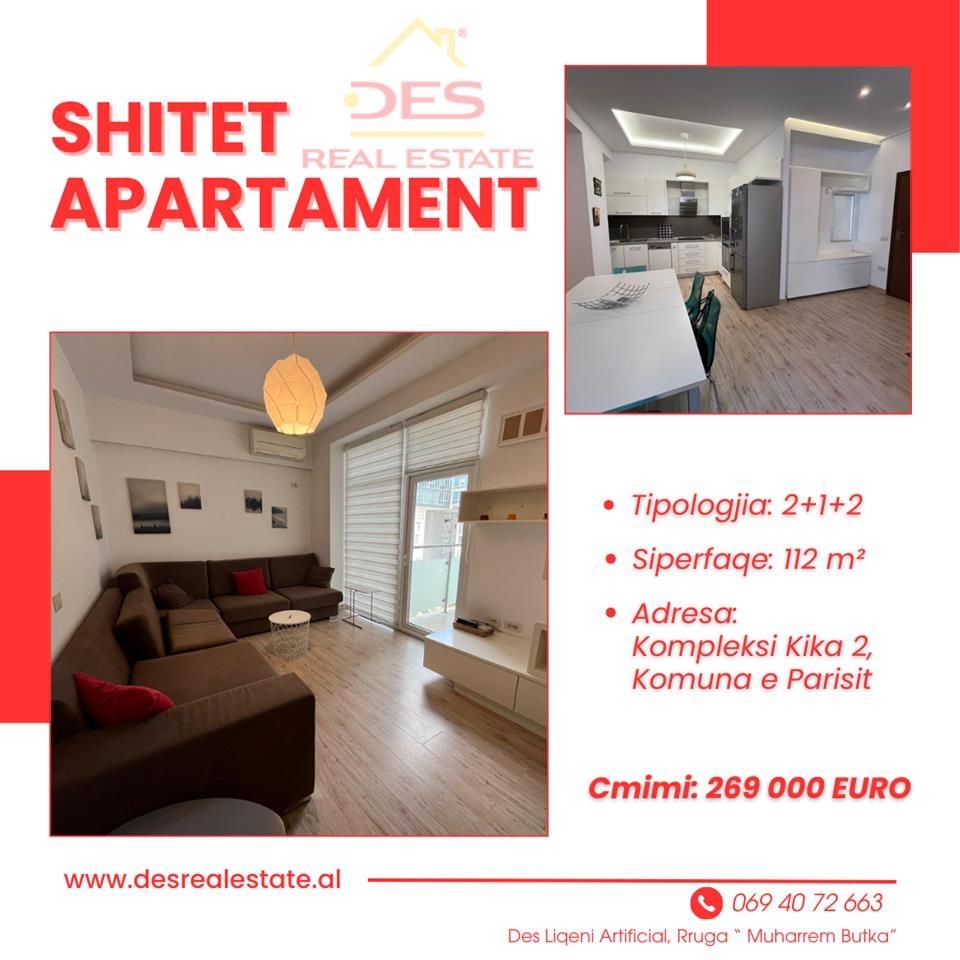 SHITET APARTAMENT 2+1+2, KOMPLEKSI KIKA 2, KOMUNA E PARISIT