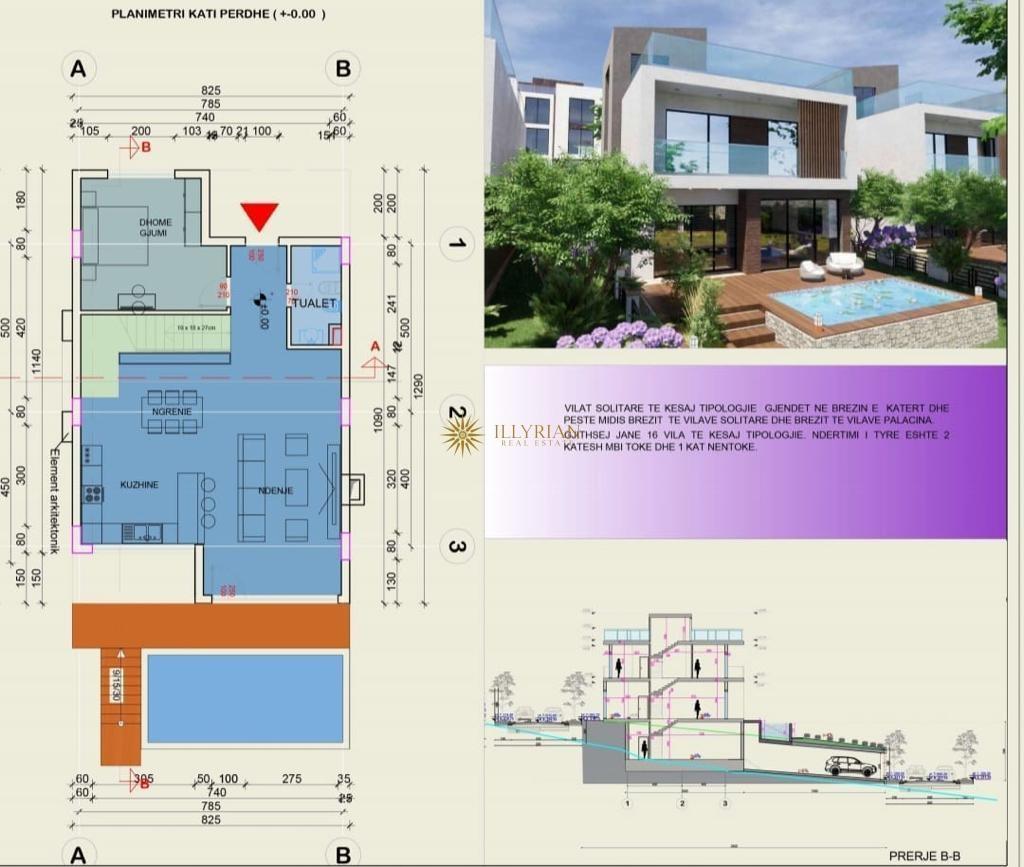 VILË 2-KATËSHE NË SHITJE, OLIVE PARK