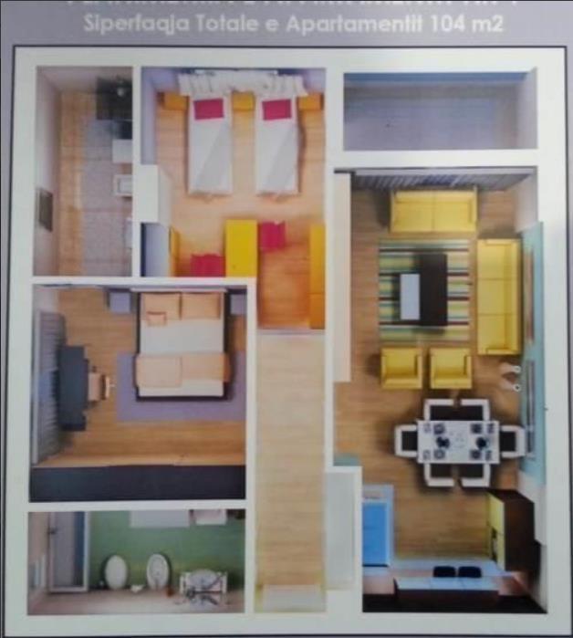 SHITEN 12 APARTAMENTE 2+1 & 3+1 DHE DYQANE 140M DERI 250M