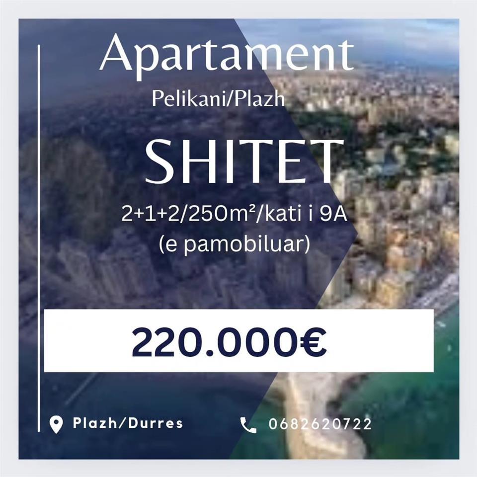 Shitet apartament Pelikani/ Plazh