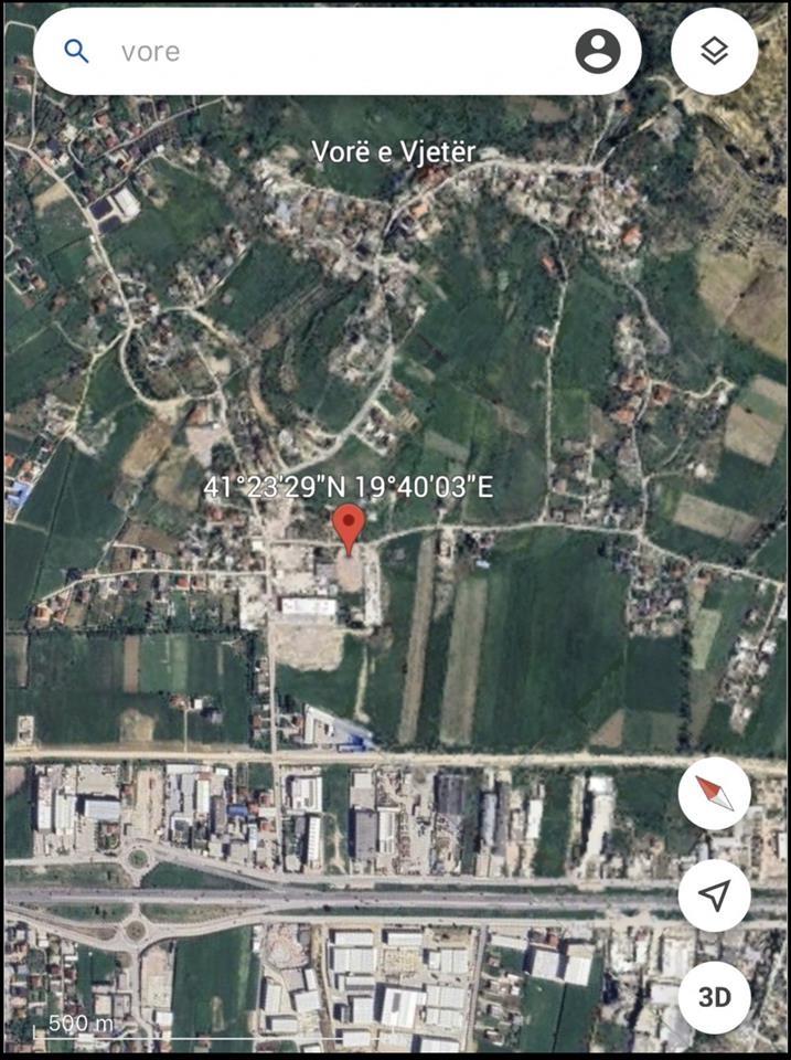 Jepet me qera toke ne Vore siperfaqe 2000m2
