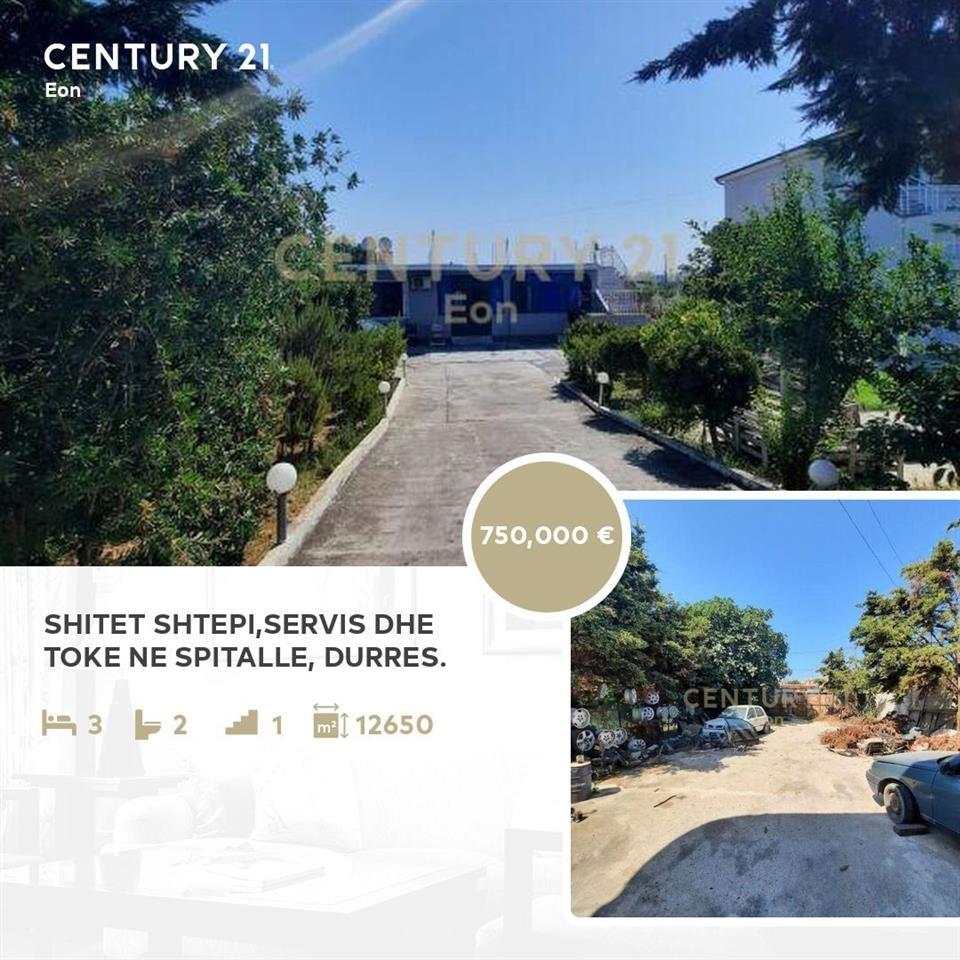 Shitet shtepi,servis dhe toke ne Spitalle, Durres.