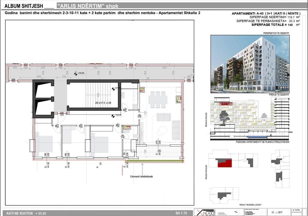 APARTAMENT 3+1+2 NË SHITJE, SQUARE 21