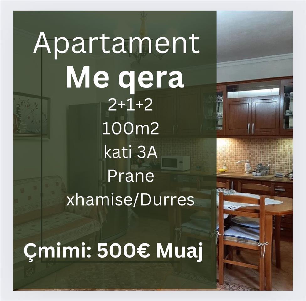 jepet apartament me qera prane xhamise durres