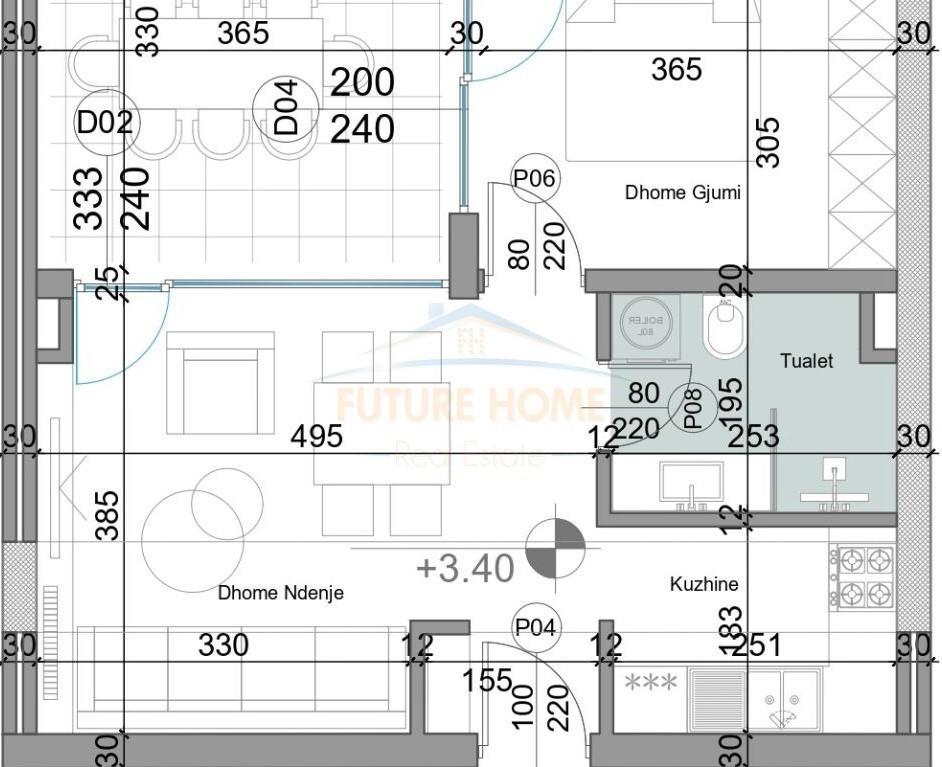 Shitet, Apartament 1+1 , “Turquoise Marina”, Gjiri I Lalëzit