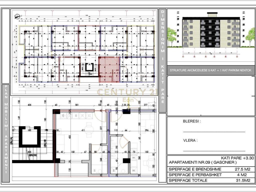 SHESIM GARSONIERE 1100€/m2 NE KOMPLEKSIN ME TE RI GOLEM! MUN
