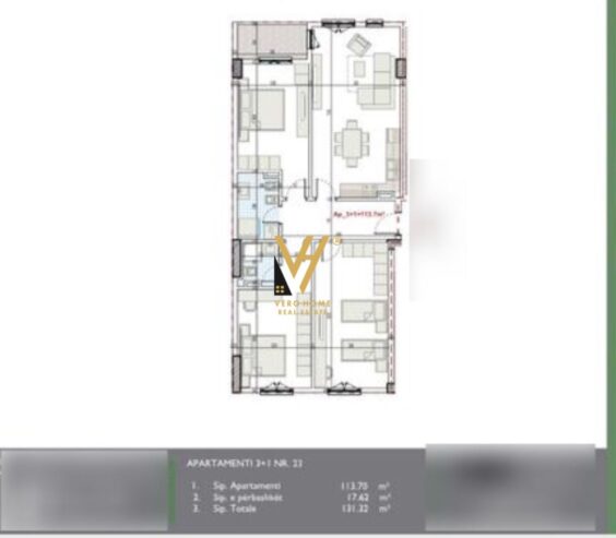 SHITET APARTAMENT 3+1+2 NE PASKUQAN 130.000 EURO