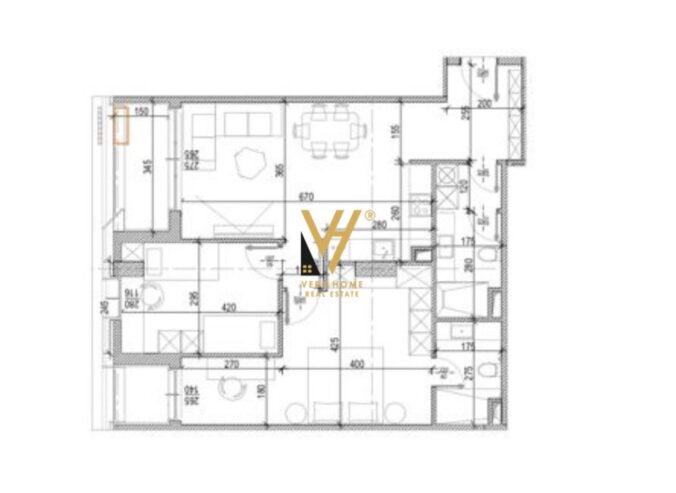 SHITET APARTAMENT2+1+2TE RES RIVERSIDE 213.000EURO