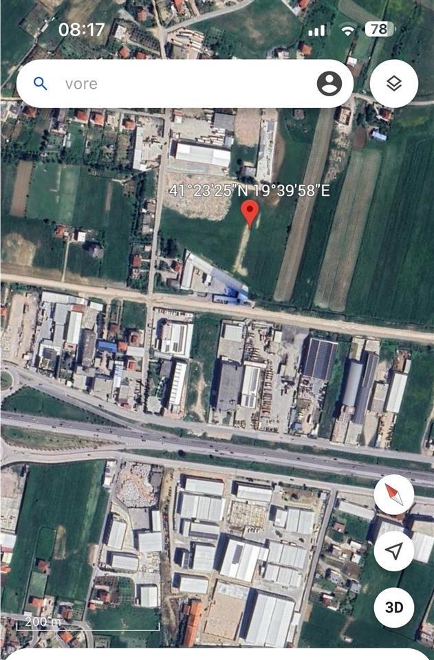 Vore shitet toke siperfaqe 7000-15000m2