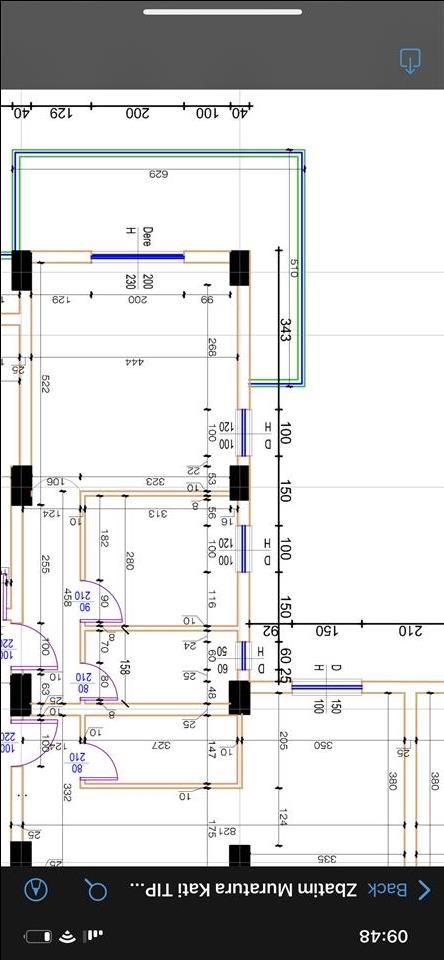 Apartament 1+1 80 m2 / Ndertim i Ri Rruga e re AN
