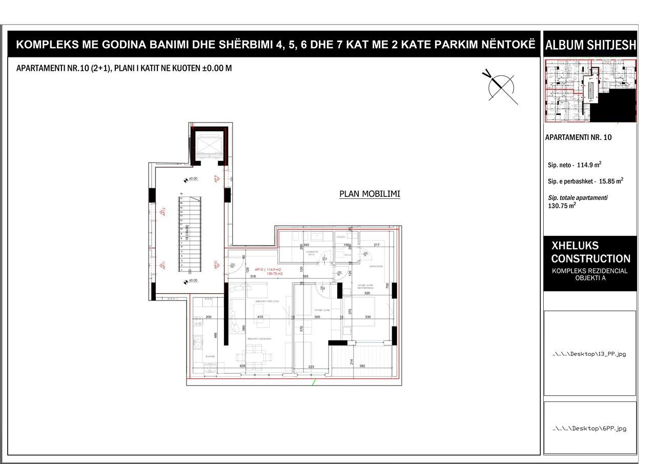 Shitet / nderrohet Apartament 2+1 ne Kompleksin Xibrak