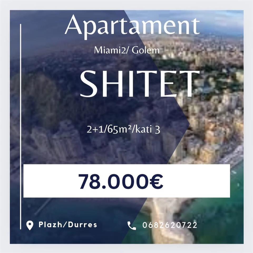 shitet apartament Miami 2,Golem