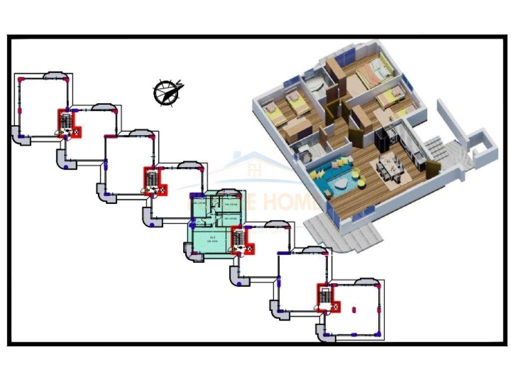 Qera, Apartament 3+1+2, Farke, Tirane