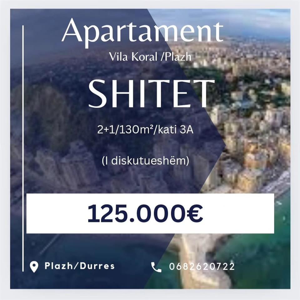 shitet apartament vila koral/plazh