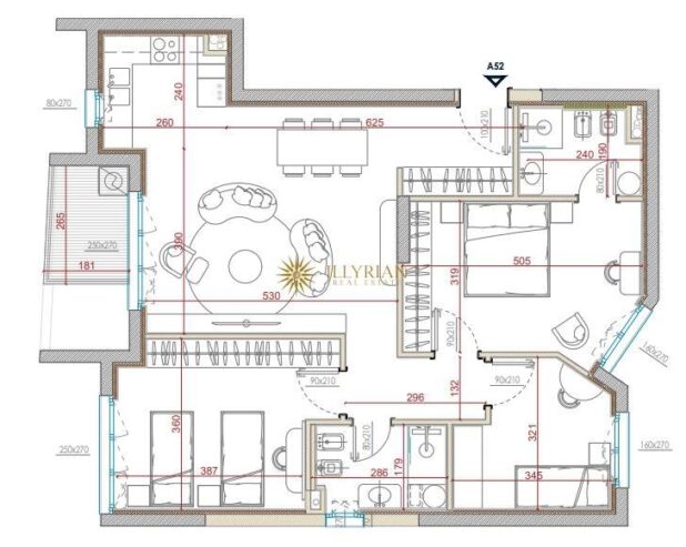 APARTAMENT 3+1+2 NË SHITJE, PARK AVENUE