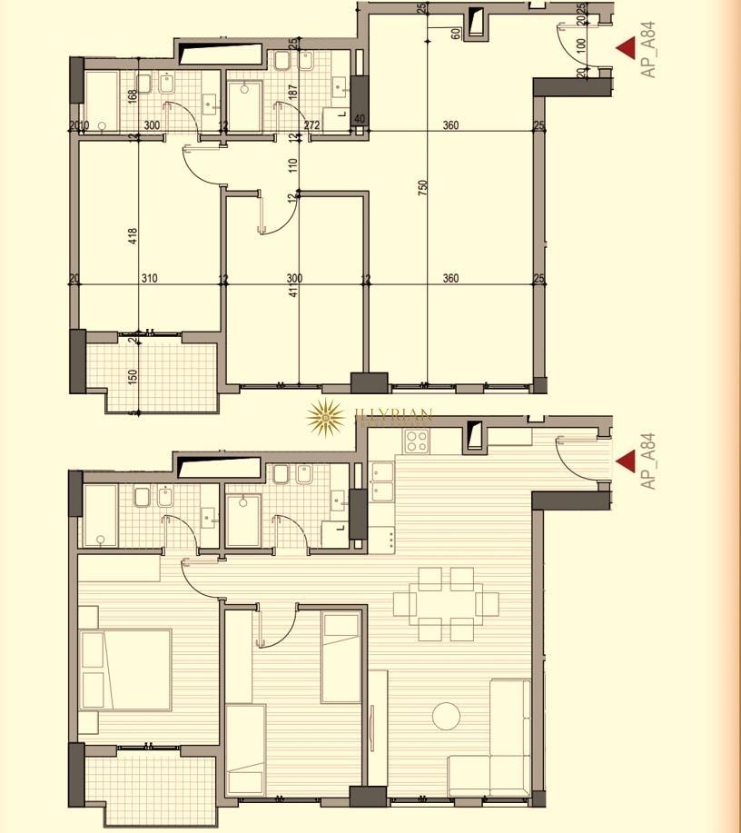 Apartament 2+1+2 në shitje, Rruga 5 Maji