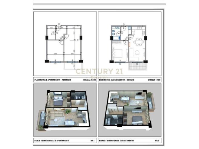 SHITET APARTAMENT 1+1 NE QERRET TEK RESIDENCA ”PALM PARADIS