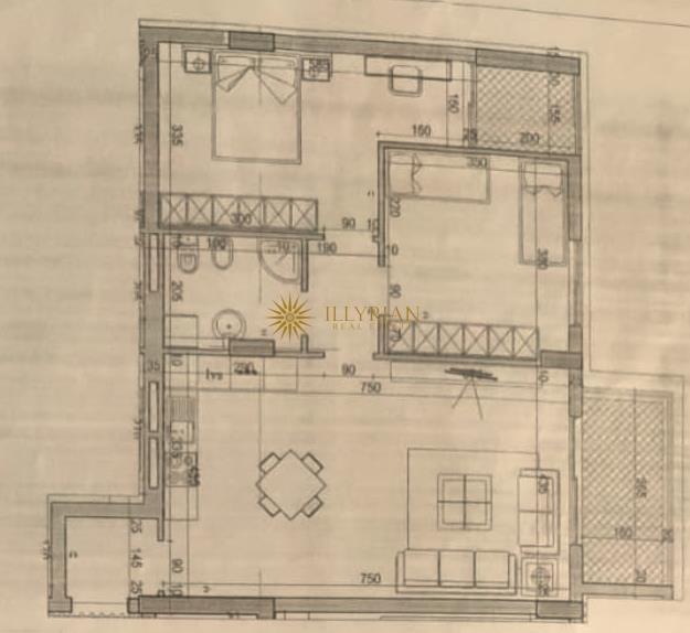 APARTAMENT 2+1 NË SHITJE, YZBERISHT