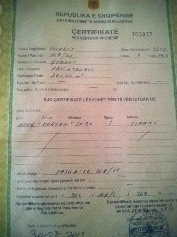 SHITET TOKE 15 MILION/DYLYMI… 4 rrugshi shenavlashit