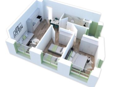 Shitet apartament 2+1,projekti ri