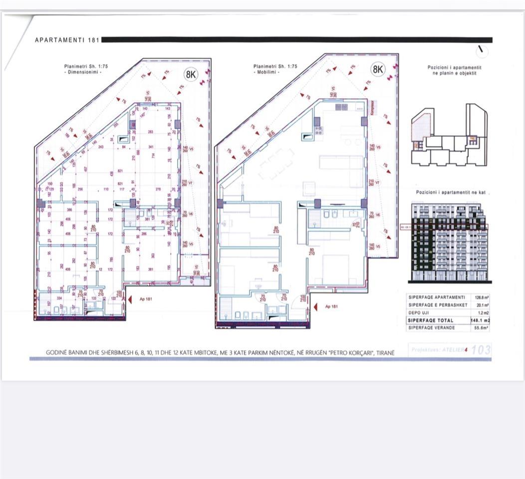 OKAZION APARTAMENT 3+1 KOMUNA E PARISIT