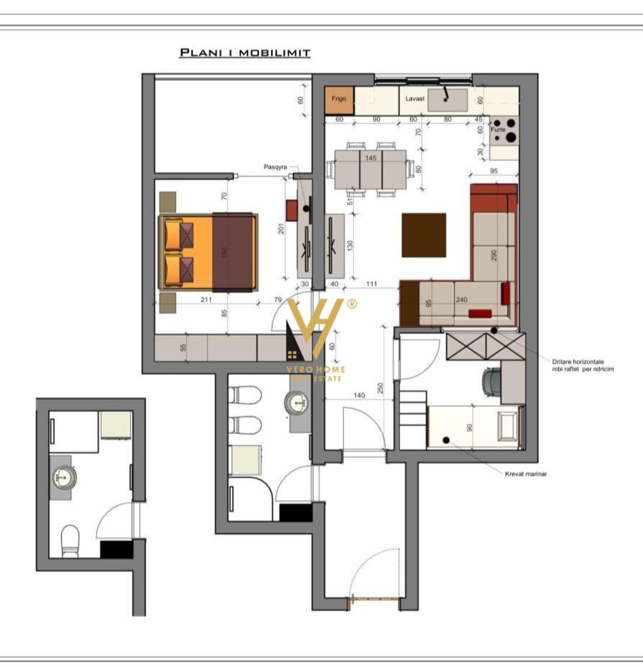 SHITET APARTAMENT 2+1+BLK NE YZBERISHT 120.000 EUR