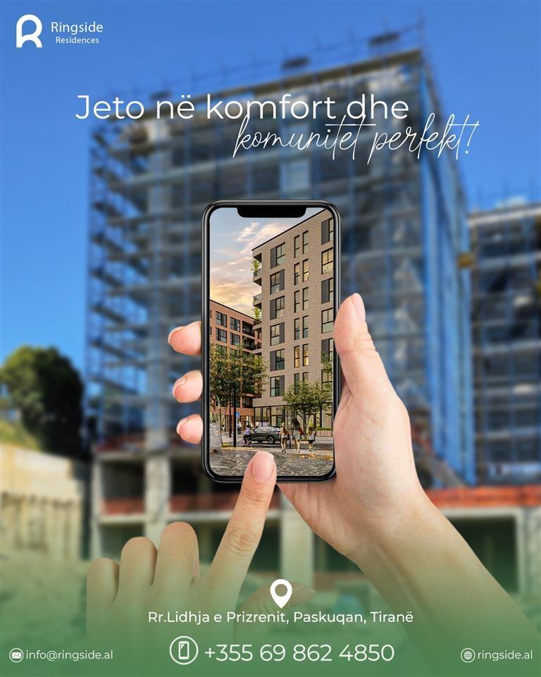 SHITET APARTAMENT 2+1 RING SIDE RESIDENCE PASKUQAN