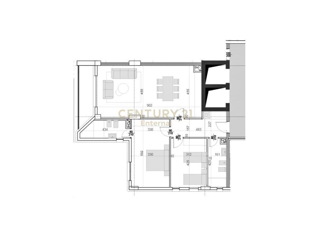 Shitet Apartament 2+1+2 Rruga e Kavajes 307 000 € 140 m2
