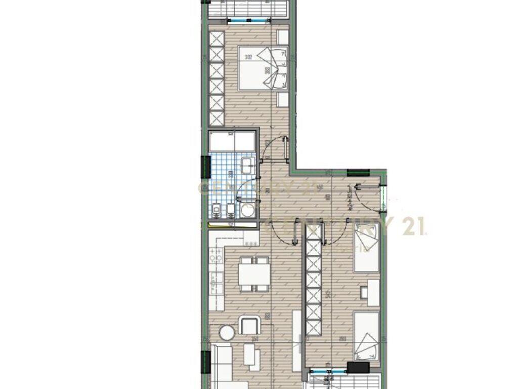 Shitet Apartament 2+1 Univers City 87 390 € 97 m2