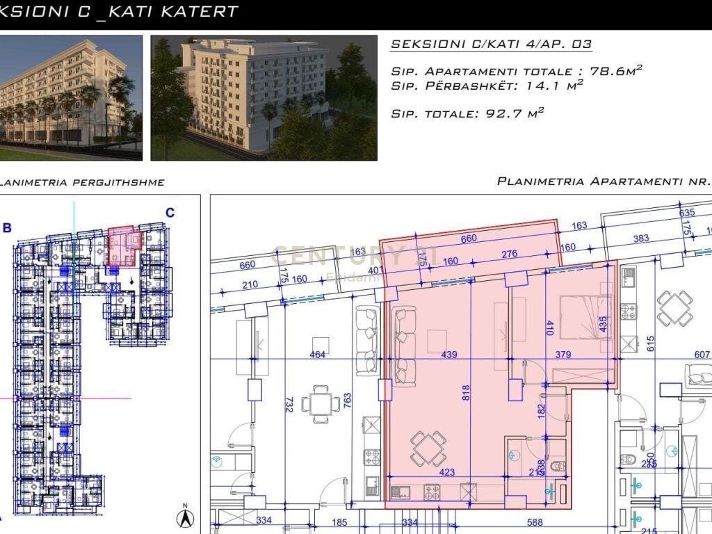 Apartament 1+1 në shitje në Golem !!!