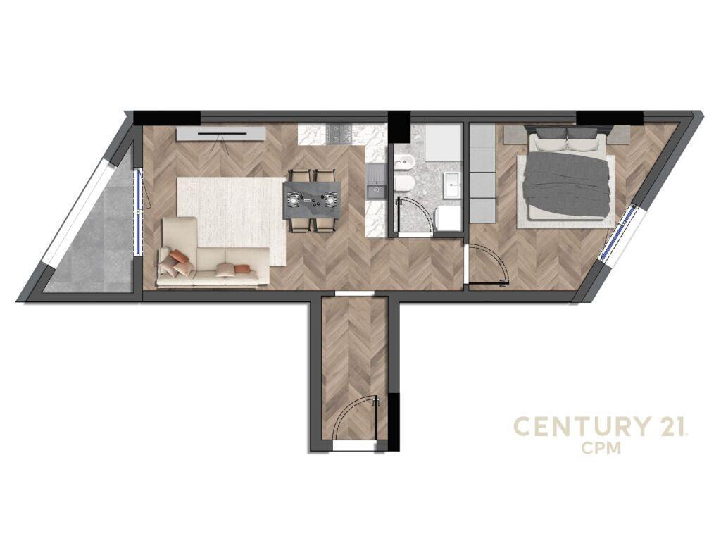 SHITET APARTAMENT 1+1 TEK REZIDENCA COLONNADE!