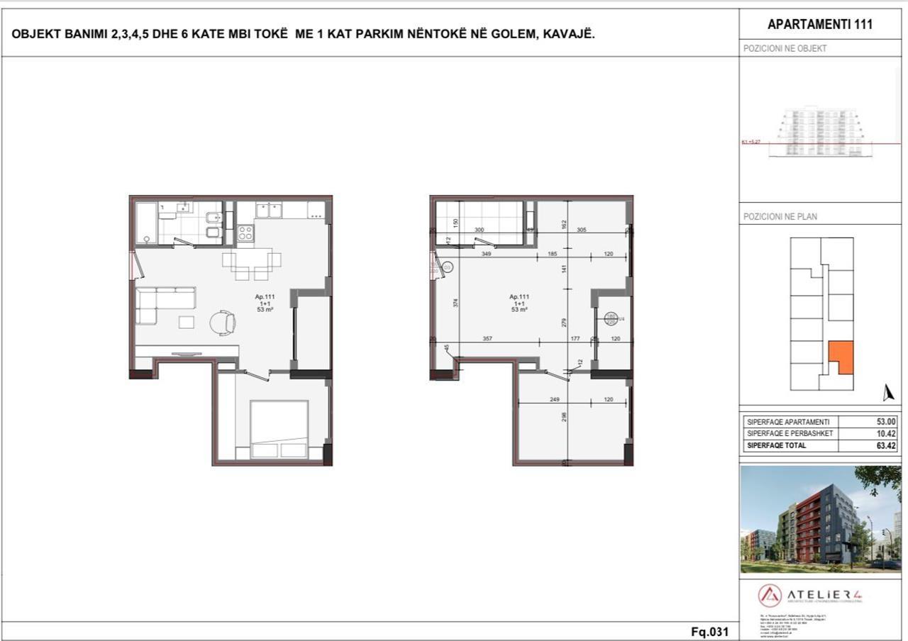 SHITET APARTAMENT 1+1 NE GOLEM!MUNDESI PAGESE ME KESTE