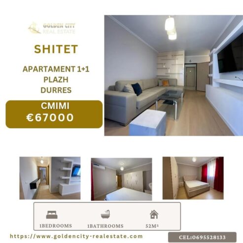 Shitet apartament 1+1