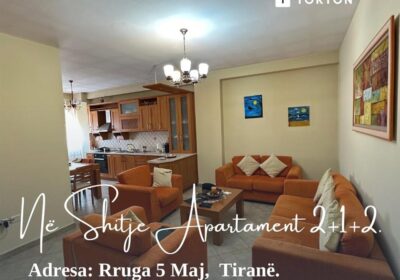 Tirane (5 Maj), shes apartament 2+1 Kati 7, 115 m² 160.000 €