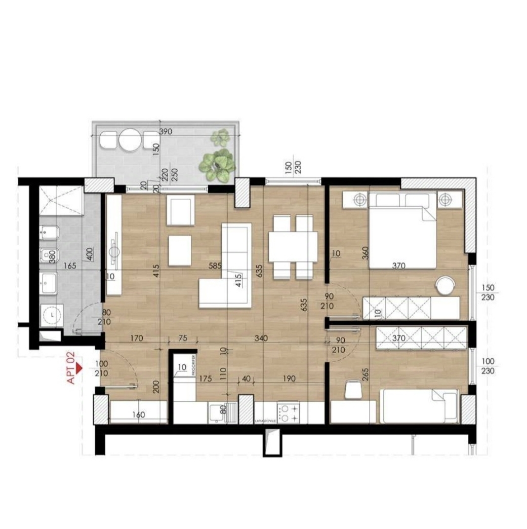 Shitet Apartament 2+1 Komoleksi Turdiu