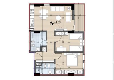 Apartament 2+1+2+post parkimi