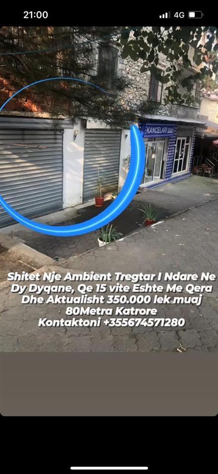 Shitet dyqan 80m2 Tropoje