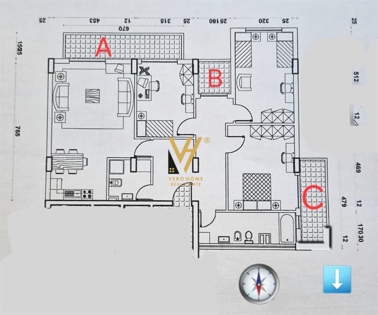 ZYRE 157M2 ME QERA NE BLLOK 2.100 EURO