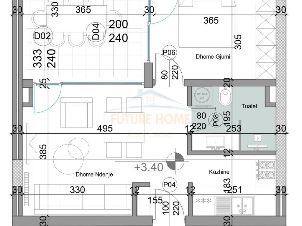 Shitet, Apartament 1+1 , “Turquoise Marina”, Gjiri I Lalëzit