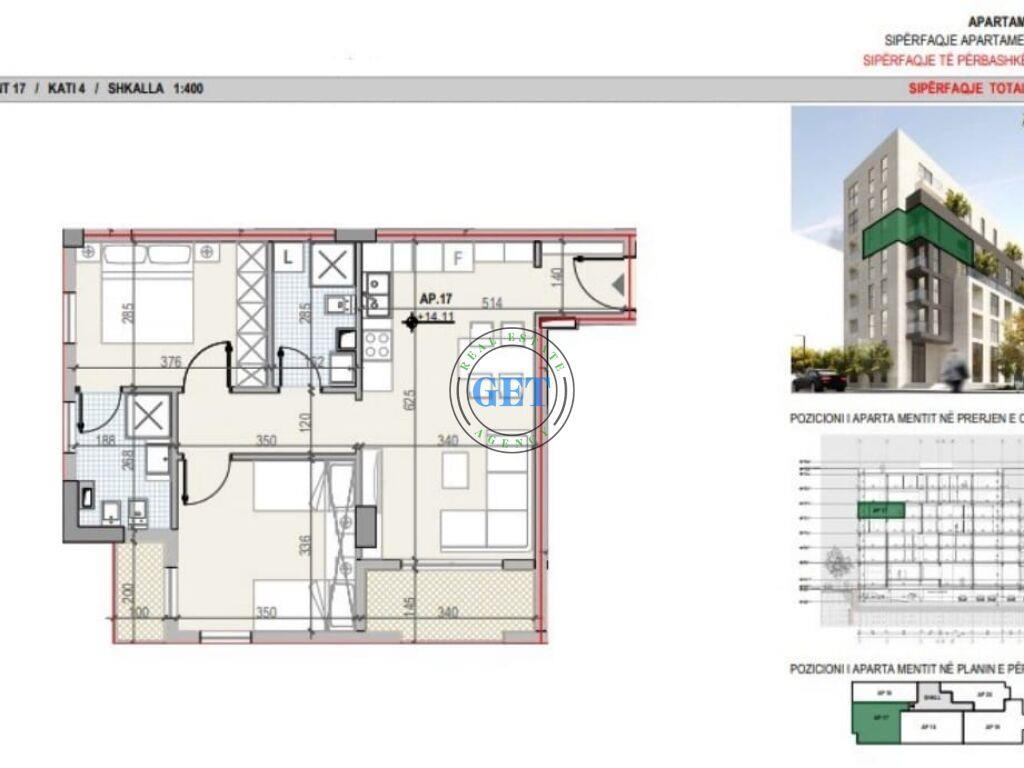 SHITET, APARTAMENT 2+1 ,NDERTIM I RI DURRES ,MUNDESI PAGESE
