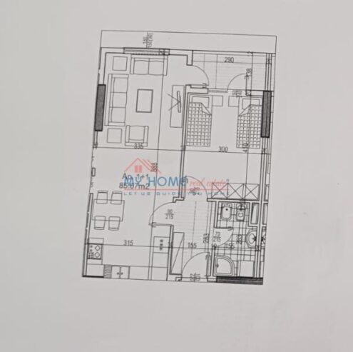 Apartament 1+1 Ne Shitje Astir Tirane