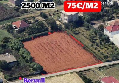 Toke ne Shitje 2500m2 Berxull