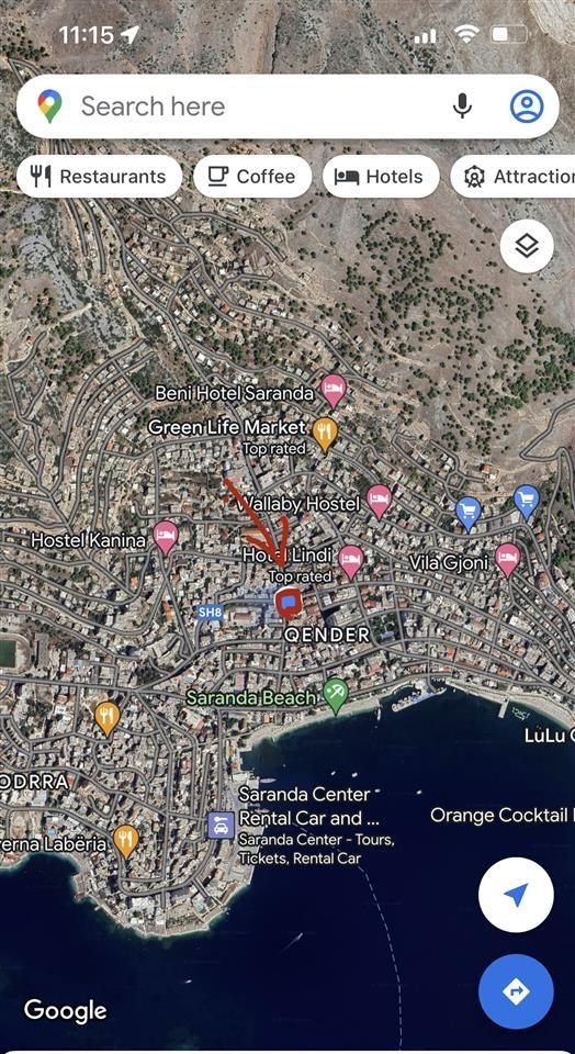 Shitet-> Apartament 3+1+2ne qender Sarande