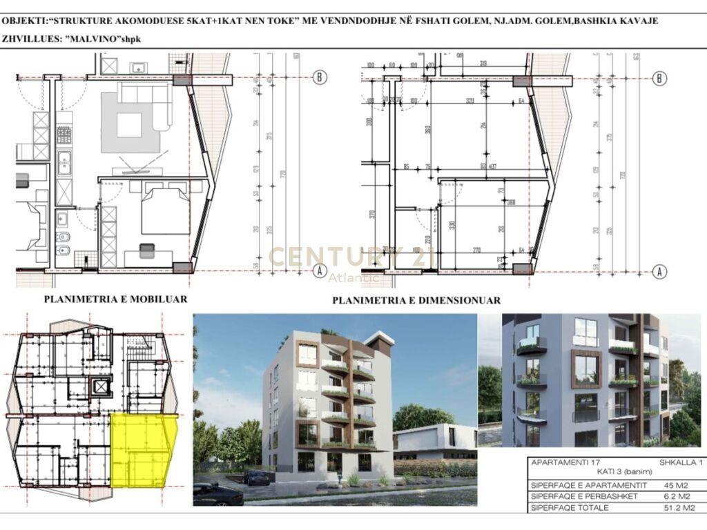 SHESIM APARTAMENT 1+1 TEK MALI I ROBIT! MUNDESI PAGESE ME KE