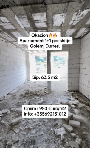 Okazion ! Apartament 1+1 ne Golem