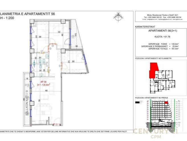 Shitet Apartament 3+1+2 Don Bosco € 225 500