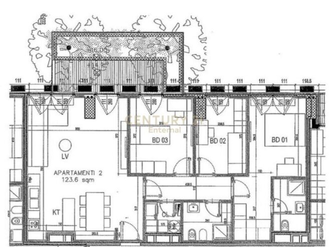 Apartament 3+1 per Shitje ENT103346