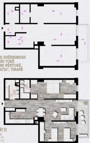 Shitet apartament 2+1+2 Don Bosko