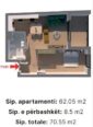 Apartament 1+1 Ne Shitje Te Porcelani Tirane