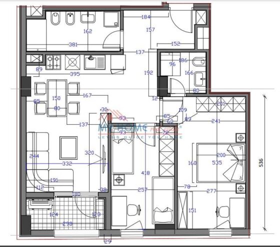 Apartament 2+1 ne Shitje te Siri Kodra Tirane